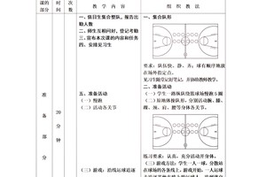 u8篮球提升班训练教案